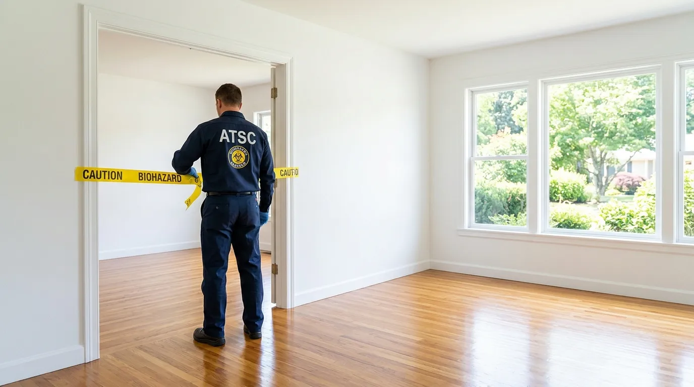 Certified biohazard cleanup crew performing Decomposition Cleanup in Dupont Circle